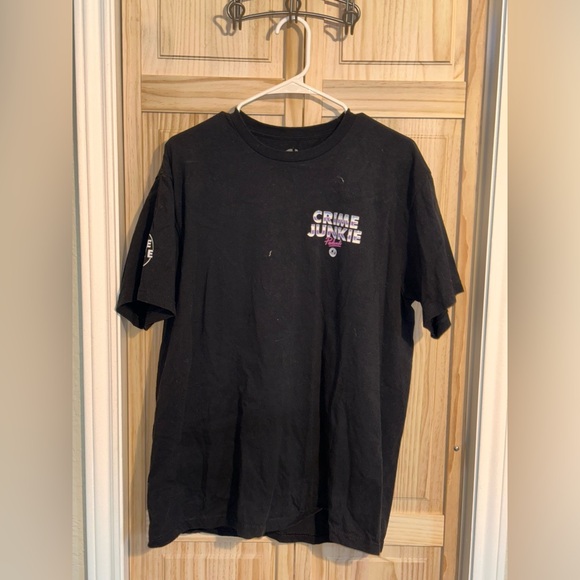 Crime Junkie Podcast Merch Short Sleeve T-Shirt - Picture 1 of 4